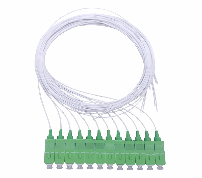 Elfcam ® - 12 Fibre Single Mode SCA 9/125um OS2 Pigtail, White - Image 1